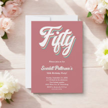 ヴィンテージレトロ70s Groovy 50ユニーク誕生日