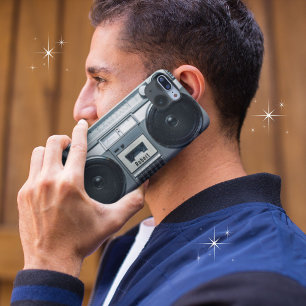 ヴィンテージレトロ80sボックスカセットプレーヤー iPhone 13ケース