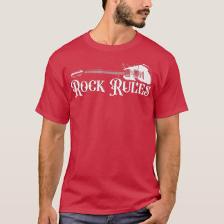ヴィンテージレトロ80s音楽ギターロックルール – 1 tシャツ