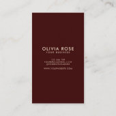 ヴィンテージレトロ ストライプの 名刺 (裏面)