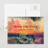 ヴィンテージレトロ、日付ポストカードの保存 案内ポストカード (正面/裏面)