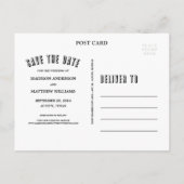 ヴィンテージレトロ | 日付ポストカードの保存 案内ポストカード (裏面)