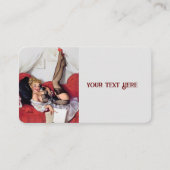 ヴィンテージレトロElvgren電話ピンアップガール 名刺 (正面)