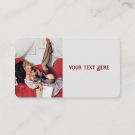 ヴィンテージレトロElvgren電話ピンアップガール 名刺