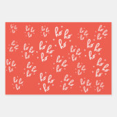 ヴィンテージレトロGroovyクリスマスラッピング紙彼女 ラッピングペーパーシート (正面2)