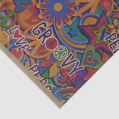 ヴィンテージレトロGroovy 60の60歳誕生日パーティー 薄葉紙 (詳細)