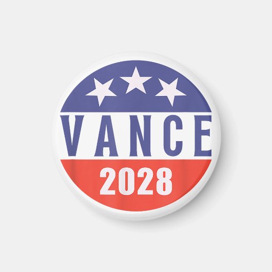 ヴィンテージレトロVance 2028大統領選挙 マグネット (正面)