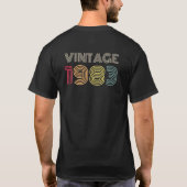 ヴィンテージレト生まれ1983 Tシャツ (裏面)
