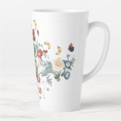 ヴィンテージレドゥートバタフライガーデンフラワーラテマグ カフェラテマグ (右)