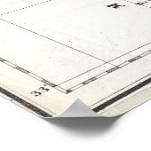 ヴィンテージレバノンの地図（1856年） ポスター (角)