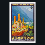 ヴィンテージレフランスのトランスサイレネアントラベルポスター ポスター<br><div class="desc">オリジナル1930年代の旅行ポスターの複製コピーフランスのは、ルヴィアダック・デ・ポルタをフィーチャーするピレネーへの列車の旅を促進する。デジタル改装してオリジナルの色を引き出し、さらに良く、可能な限り多くの欠陥を修正。お好カスタマイズみに合わせたポスターサイ縁どズ、質感、フレームをお願い。</div>