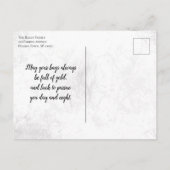 ヴィンテージレプレシャンハットセントパトリックの日 インビテーションポストカード (裏面)