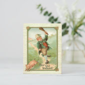 ヴィンテージレプレショーンピグシルリーラーグセントパトリックの日 ポストカード (スタンド正面)