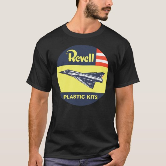 ヴィンテージレベルプラスチックキットデカール戦闘飛行機Cla Tシャツ (正面)