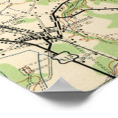 ヴィンテージレホ両方&ベタニービーチDEマップ(1944) ポスター (角)