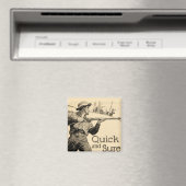 ヴィンテージレミグトンライフルQuick Sure Gun Ad Magnet マグネット (インサイチュ (食洗機))