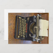 ヴィンテージレミントン・タイプライター ポストカード (正面/裏面)