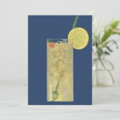 ヴィンテージレモネードまたはフルーツソーダ引っ越し祝いパーティーパーティー 招待状 (スタンド正面)