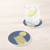 ヴィンテージレモネードまたはフルーツソーダ,飲料 コースター (側面)