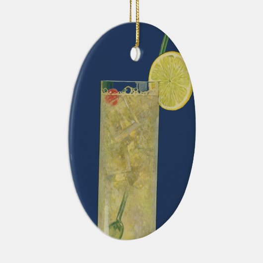 ヴィンテージレモネードまたはフルーツソーダ，飲料 セラミックオーナメント (右)