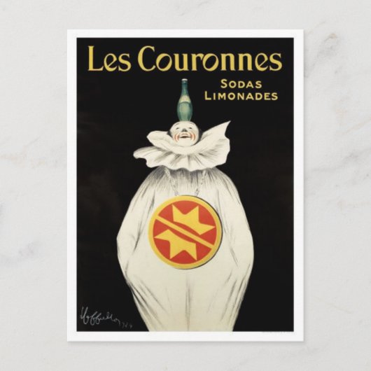 ヴィンテージレモネードソーダ広告 ポストカード (正面)