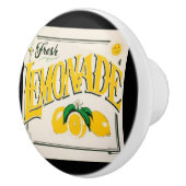 ヴィンテージレモネード標識レモン夏のフルーツ セラミックノブ (右)