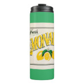 ヴィンテージレモネード標識レモン夏のフルーツ タンブラー (正面)