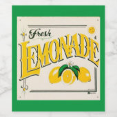 ヴィンテージレモネード標識レモン夏のフルーツ ワインラベル (シングルラベル)