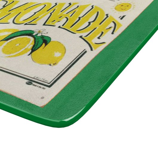 ヴィンテージレモネード標識レモン夏フルーツ切りb カッティングボード (角)