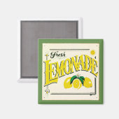 ヴィンテージレモネード標識レモン夏フルーツ磁石 マグネット (正面/裏面)