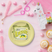 ヴィンテージレモネード標識レモン果実黄緑色 ペーパープレート (パーティー)