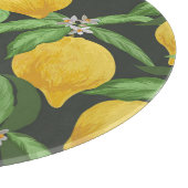 ヴィンテージレモンのトロピカルパターン カッティングボード (角)