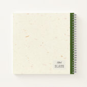 ヴィンテージレモンイラストレーションパーソナライズされたComp ノートブック (裏面)