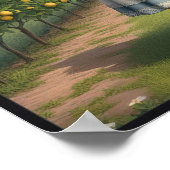 ヴィンテージレモンオーチャードチルドレンのポスター ポスター (角)