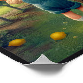 ヴィンテージレモンオーチャードチルドレンのポスター ポスター (角)