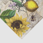 ヴィンテージレモンサンフラワーミュージックティッシュペーパー 薄葉紙 (詳細)