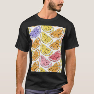 ヴィンテージレモンシトラスサマーテクスチャ Tシャツ