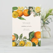 ヴィンテージレモンシトラスボタニカル結婚ズ セーブザデート (スタンド正面)