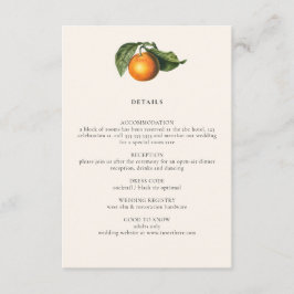 ヴィンテージレモンシトラスボ結婚タニカル詳細 エンクロージャーカード