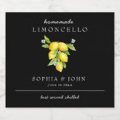 ヴィンテージレモンズホームメイドボトル リキュールボトルラベル (シングルラベル)