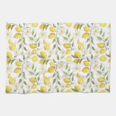 ヴィンテージレモンツリーパターン キッチンタオル (横)