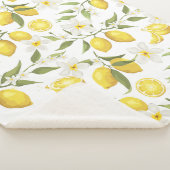 ヴィンテージレモンツリーパターン シェルパブランケット (3/4)