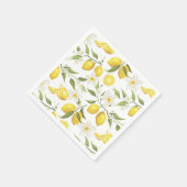 ヴィンテージレモンツリーパターン スタンダードカクテルナプキン (角)