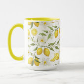 ヴィンテージレモンツリーパターン マグカップ (左)