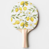 ヴィンテージレモンツリーパターン 卓球ラケット (正面)