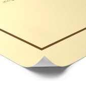 ヴィンテージレモンツリーボタニカルキッチンアート ポスター (角)