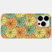 ヴィンテージレモンパターン Case-Mate iPhoneケース (裏面 (横))