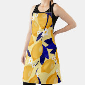 ヴィンテージレモン果実：フードパターン。 エプロン (インサイチュ)