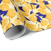 ヴィンテージレモン果実：フードパターン。 ラッピングペーパー (ロールコーナー)