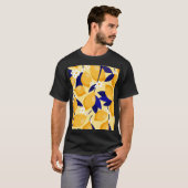 ヴィンテージレモン果実:フードパターン。 Tシャツ (正面フル)